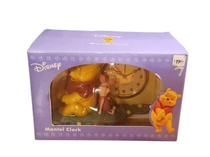 Disney Winnie The Pooh And Piglet Mantle Clock - Picture 1 of 6