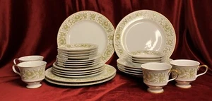 Sango Savannah 3723 Grüngold Blumenmuster China Komplettservice für vier (4) - Bild 1 von 8