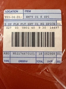 The Company Store 5 OZ. Flannel Flat Bed Sheet - King - Spice - Picture 1 of 3
