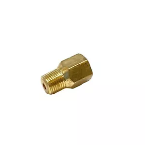 Brass Fitting 1/8 NPT Male to 10mm-1.0 Metric Bubble Flare - Each 181102-1 - Foto 1 di 2