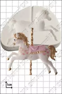 Molde de silicona carrusel de caballo | Uso alimentario FPC Sugarcraft ¡ENVÍO GRATUITO AL REINO UNIDO! - Imagen 1 de 1