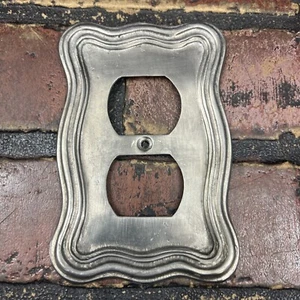 Vintage Pewter Outlet Cover Made in Italy - Picture 1 of 4