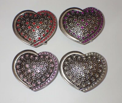 CORAZÓN CON PEDRERÍA HEBILLA CINTURÓN ELIGE TU COLOR NUEVO Foto 1 de 4