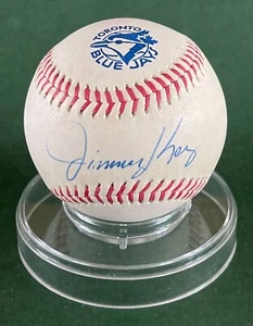 JIMMY KEY AUTOGRAPHED SIGNED TORONTO BLUE JAYS BASEBALL - Picture 1 of 2