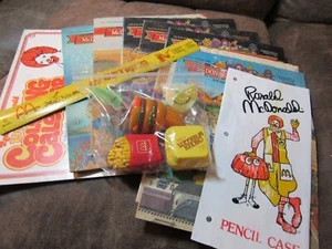 Vintage McDonald's changeables magazines coloring book rulers plate lot (ac) - Picture 1 of 15