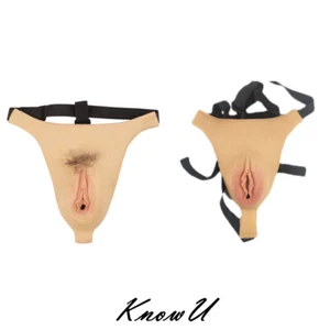 DE Store Silikon T-Back Höschen Camel Toe Slips Unterwäsche Crossdresser Coplay - Picture 1 of 14