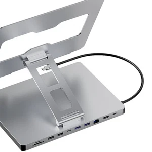 5Gbps Stojak na iPady USB C Hub 4K 60HZ HD Typ-C 100W PD SD / TF Czytnik kart slotowych USB - Zdjęcie 1 z 11