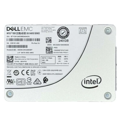 Dell EMC D3-S4610 Series SSDSC2KG240G8R 240GB 6Gbps 2.5" SATA TLC SSD - Image 1 of 2