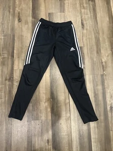 Adidas Youth Climacool Half Stripe Soccer Training Pants Black White Size Medium - Picture 1 of 9