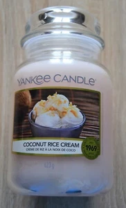 Tarro grande Yankee Candle, crema de arroz de coco, 623 g, raro - Imagen 1 de 1