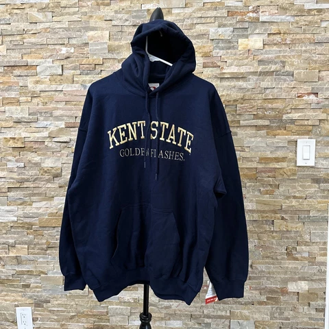 ￼Kent State Golden Flashes Hoodie Embroidery Logo, ￼Size XL Cover