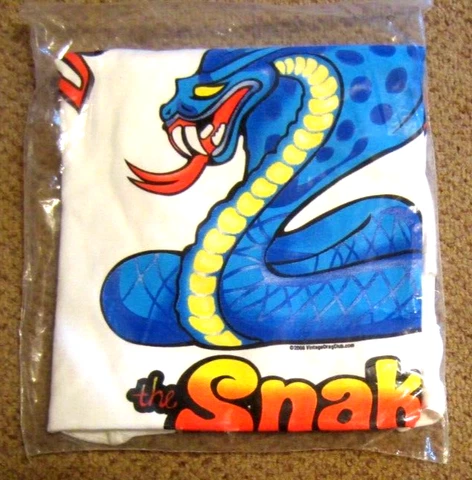 NEW DON THE SNAKE PRUDHOMME Caricature Snake Logo 4XL T-Shirt NHRA Drag Racing Cover