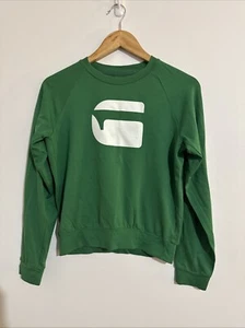 G-Star Raw Size S Kids Green Jumper Crew Neck Long Sleeve Sweater Casual A1 - Picture 1 of 20
