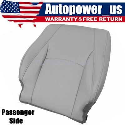 For 2004-2009 Lexus RX330 RX400 Passenger Side Lean Back Leather Seat Cover Gray - Image 1 of 4