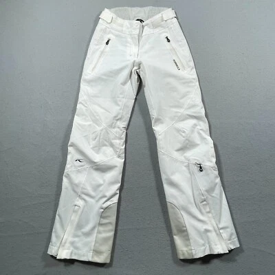 Pantalones de esquí Kjus Formula para mujer 36 pequeños blancos impermeables térmicos Dermizax Foto 1 de 4