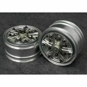 Lesu Metal Front Power Axle Wheels Hubs 1 Axle 1/14 US Semi Truck HEX for Tamiya - Picture 1 of 5