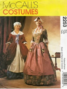 Revolutionäres Kleid Kostüm Schnittmuster Sie wählen Größe 6-14 McCall's 2253 OOP - Bild 1 von 2