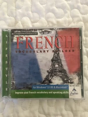 Creador de vocabulario francés intermedio para principiantes para Windows y Mac CD Rom Foto 1 de 4