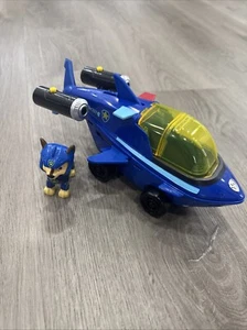 Paw Patrol Aqua Pups, Chase Transforming Shark Vehicle & Figure Set Blue Toy - Picture 1 of 9