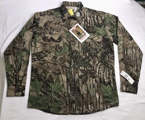 Vtg NWT USA Made Walls Realtree Camo L/S Hunting Shirt Cotton Chamois Sz M Reg. - Picture 1 of 10