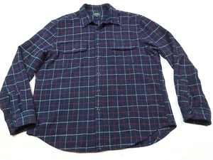 J.Crew Heavyweight Chamois Workshirt Mens XL Blue Red Plaid Long Sleeve - Picture 1 of 12