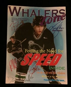 2001/02 Plymouth Whalers Team Signed Game Program Damian Surma - Picture 1 of 1