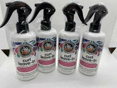 4 X Acondicionador y terapia con rizos SO COZY KIDS sin enjuague 8 FL OZ cada uno, sellado Foto 1 de 2