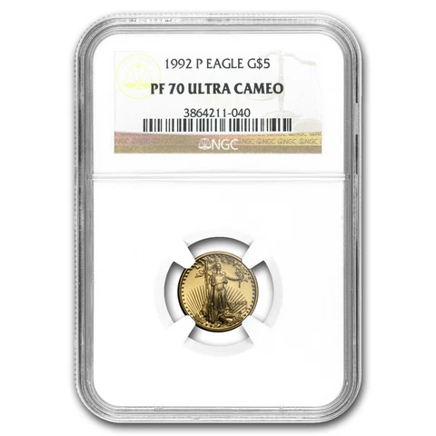 1992-P 1/10 oz Proof Gold American Eagle PF-70 NGC - SKU #19322 Cover