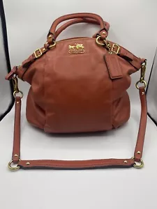 Borsa a tracolla Coach Madison in pelle arancione rame hobo - Foto 1 di 3