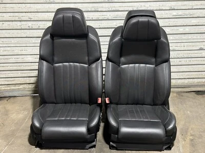 BANCOS ATIVOS AQUECIDOS DIANTEIROS ESQUERDO E DIREITO BMW F10 M5 14-16 COURO MERINO PRETO - Imagem 1 de 4