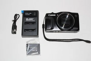 Canon PowerShot SX710 HS 20.3MP Digital Camera - Black Wth Charger + Batteries - Bild 1 von 7