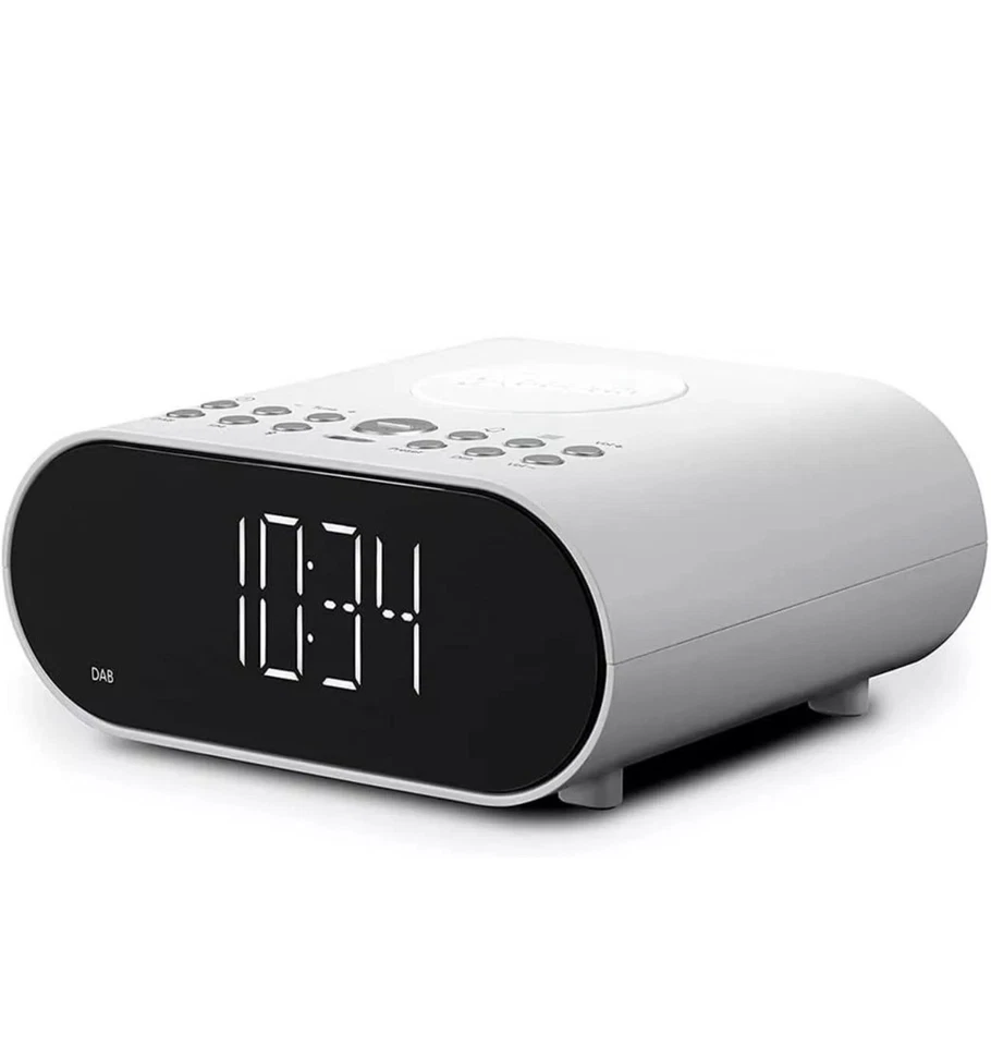 ROBERTS Ortus Charge Radio Wecker Dab+/FM/Bluetooth mit Qi-Ladegerät, Weiss - Bild 1 von 1