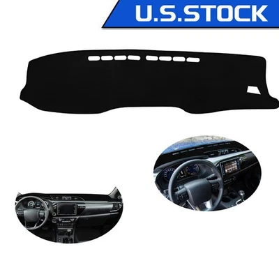 Car Dashmat Dashboard Mat Dash Board Cover Black For Toyota Hilux SR5 2015-2019 - Image 1 of 4