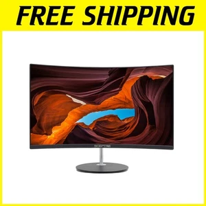 27" Eye Care Curved Monitor Adaptive Sync Speakers - Picture 1 of 7