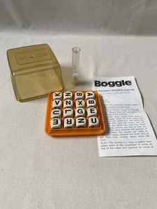 Vintage 1976 Boggle Parker Brothers Hidden Word Game Original No Box Strategy - Picture 1 of 7