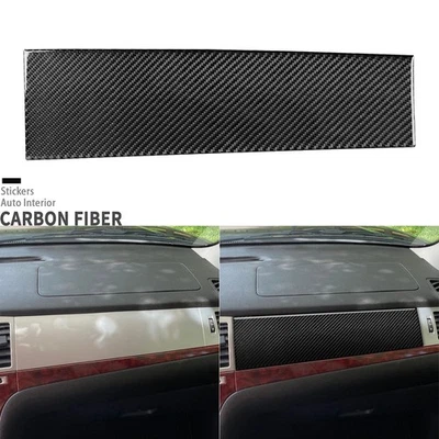 Real Carbon Fiber Co-pilot Dashboard Panel Cover For Cadillac Escalade 2007-2014 - Изображение 1 из 4