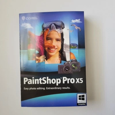Corel PaintShop Pro X5 CD Windows 8 Compatible New - Image 1 of 3