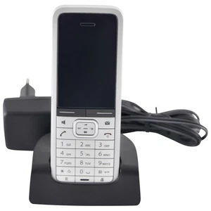 Siemens Gigaset SL4 Mobilteil, Ladeschale, Gürtelclip & neuer Akku - Picture 1 of 5