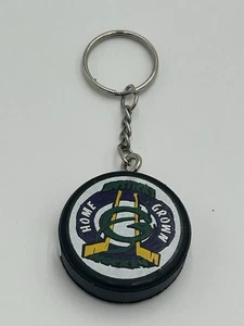 Vintage Mobile Mysticks Hockey Puck ECHL Key Chain With Hologram - Picture 1 of 4