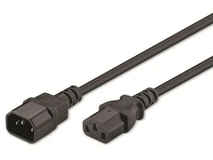 GOOBAY Kaltgeräteverlängerung NK 100 S-050, 0,5 m, schwarz - Bild 1 von 2