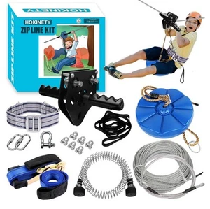 Zip Line Kits for Backyard 76FT, Zip Lines for Kid and Adult, Up To 450lbs - Picture 1 of 6