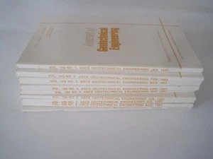JOURNAL Of Geotechnical Engineering Division ASCE 1983 Set 9 - Picture 1 of 4