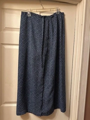 Falda Midi Azul Colección Nygård con Abertura, Talla 16, ¡¡Excelente Estado!!! Foto 1 de 2