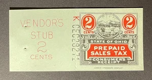Ohio State Revenue 2 Cents Sales Tax Entire, Merrick Lithograph Co. #K-CEC-28271 - Bild 1 von 1