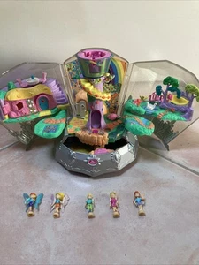 Rare ! Polly Pocket vintage de 2001 Diamond Wonderland  5 personnage T. bon état - Photo 1/9