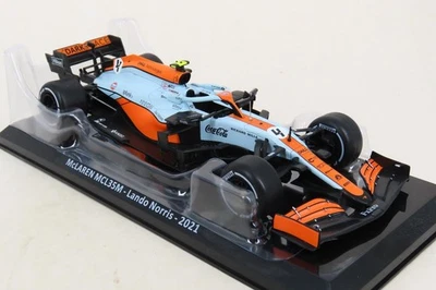 McLaren MCL35M Monaco Lando Norris 2021 Gulf IXO No Minichamps - Immagine 1 di 4
