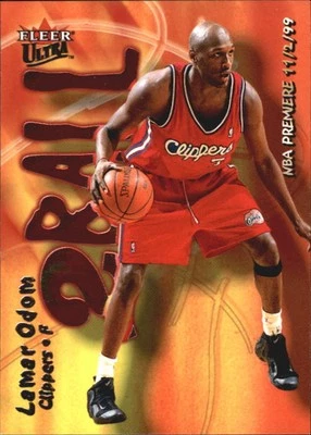 2000-01 Ultra Two Ball #TB1 Lamar Odom - BSK - Image 1 of 2
