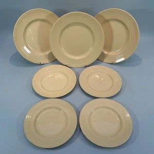 7 x Vintage Woods Ware Jasmin Gelb Tee Brot Beilagen Teller Allzweckgeschirr 60er - Bild 1 von 18