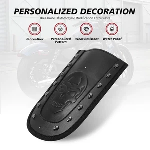 Rear Fender Bib Skull Black For Harley Sportster 883 Standard XL883 2004–2009 - Picture 1 of 6