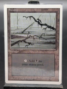 Swamp (C Dark) Revised Basic Land MAGIC THE GATHERING MTG CARD - Picture 1 of 2